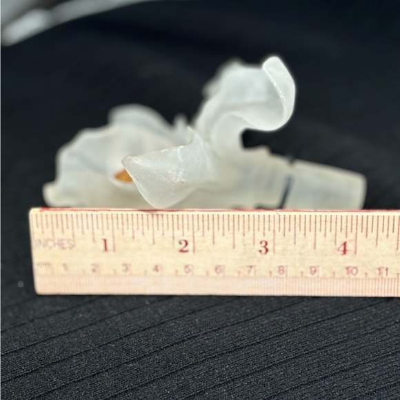 White Lily Bottle Stopper, 4” long - Picture 6 of 7